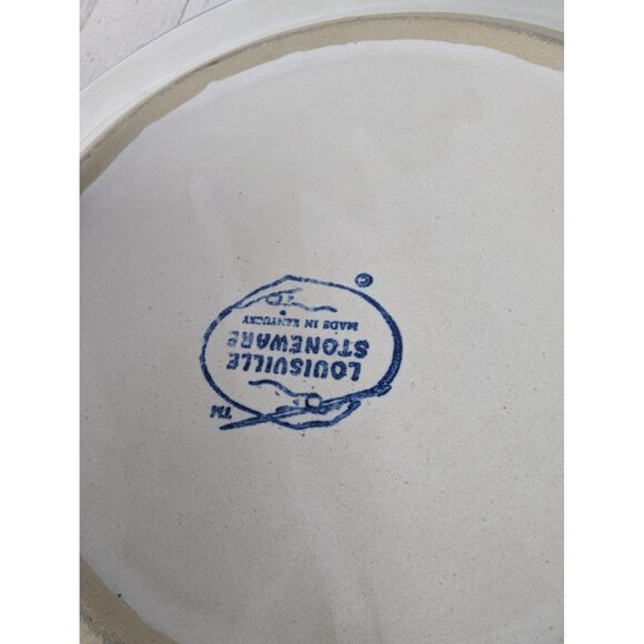 Vintage Louisville Stoneware Pottery Primrose 11” Dinner Plates Set of 2 - Picture 5 of 5